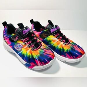 Skechers Girls Rainbow Tie Dye Sneakers Sz 2.5 Never Worn